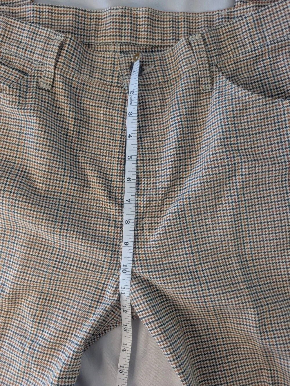 Levi's Vintage Men's Classic Houndstooth Dress Pants in Beige/Black